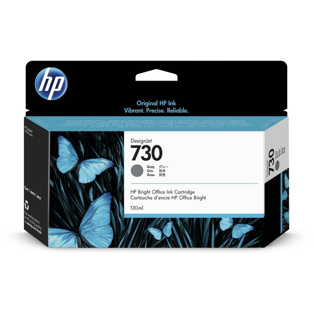 Cartouche d'encre d'origine HP 730 (P2V66A) Noir Gris