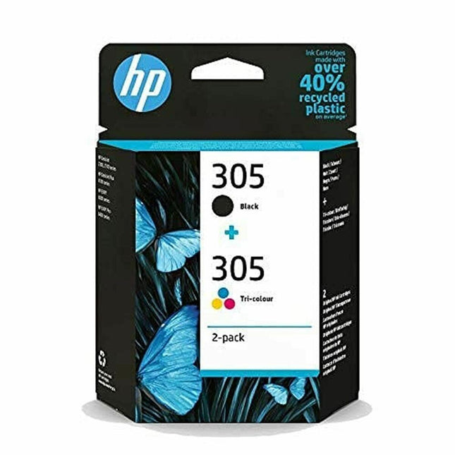 Cartouche d'encre d'origine HP Pack de 2 cartouches d'encre d'origine HP 305 tricolore / noire Couleur