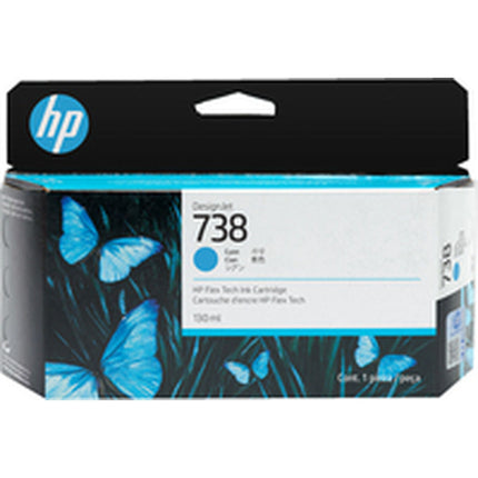 Cartouche d'encre d'origine HP DESIGNJET 738 Cyan