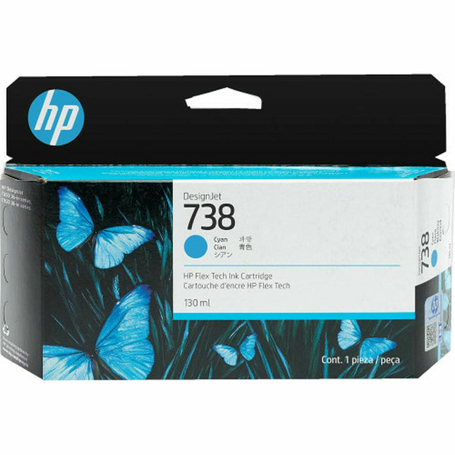 Cartouche d'encre d'origine HP DESIGNJET 738 Cyan