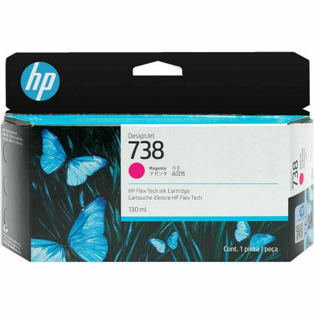 Cartouche d'encre originale HP DESIGNJET 738 Magenta