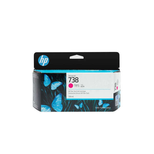 Cartouche d'encre originale HP DESIGNJET 738 Magenta