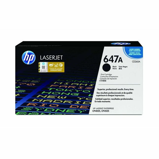 Toner original HP CE260A Noir (1 pièce)