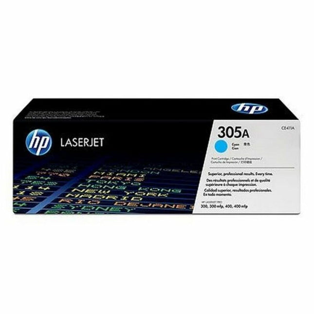 Toner Original HP 305A Cyan (4 pièces)