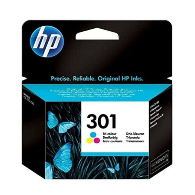 Cartouche d'encre d'origine HP 301 Noir/Couleur (Cyan, Magenta, Jaune) (3 pcs)