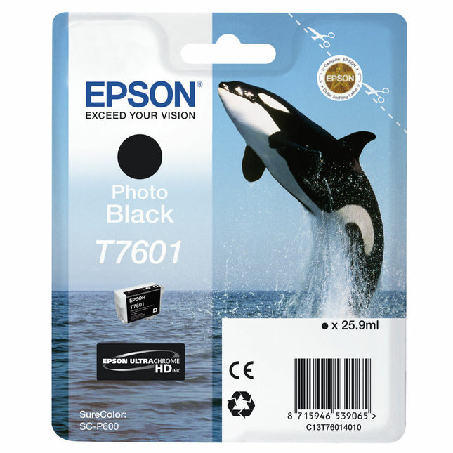 Cartouche d'encre d'origine Epson T7601 Noir