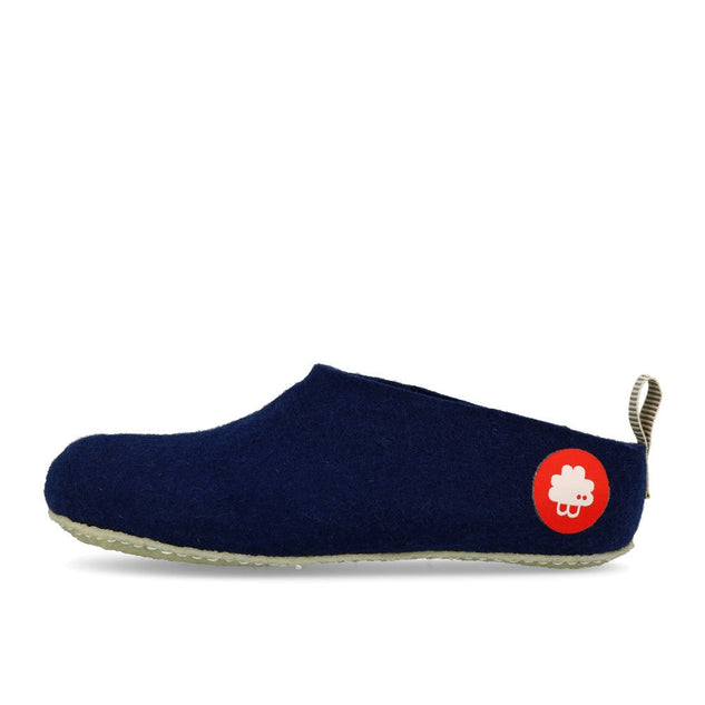 Baabuk Gus Filzpantoffeln Hausschuhe Navy Blue