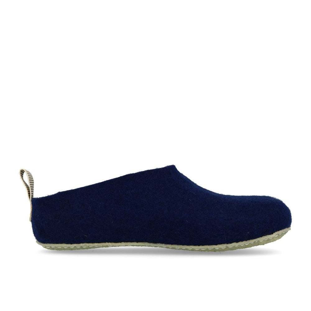 Baabuk Gus Filzpantoffeln Hausschuhe Navy Blue