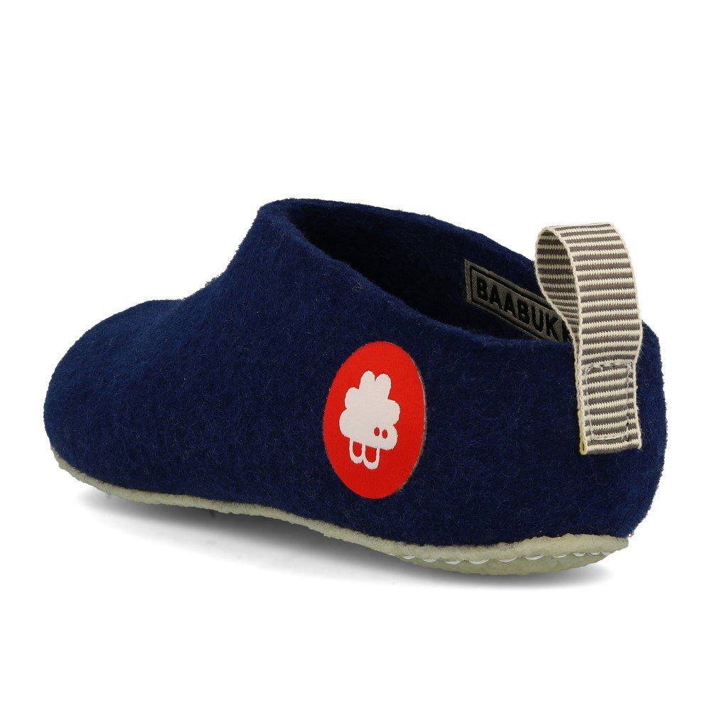 Baabuk Gus Filzpantoffeln Hausschuhe Navy Blue