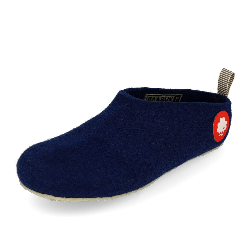 Baabuk Gus Filzpantoffeln Hausschuhe Navy Blue