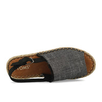 TOMS Clara Cuir Chambray Texturé Noir