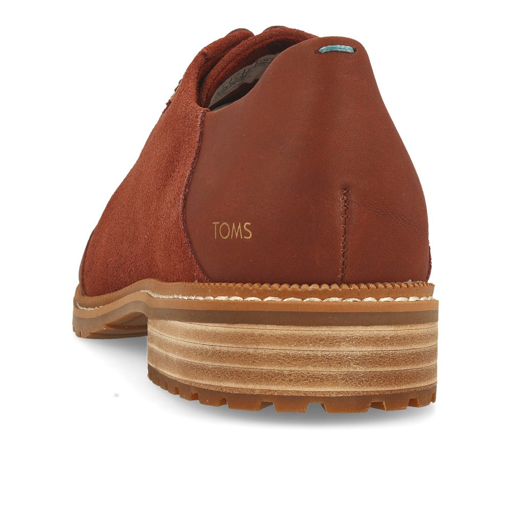 TOMS Ainsley Penny Cuir Daim Marron