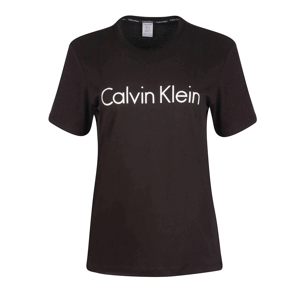 Calvin Klein One Logo T-shirt Col rond Manches courtes Noir