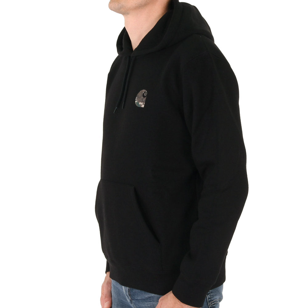 Carhartt WIP Hooded Camo Mil Sweat Noir
