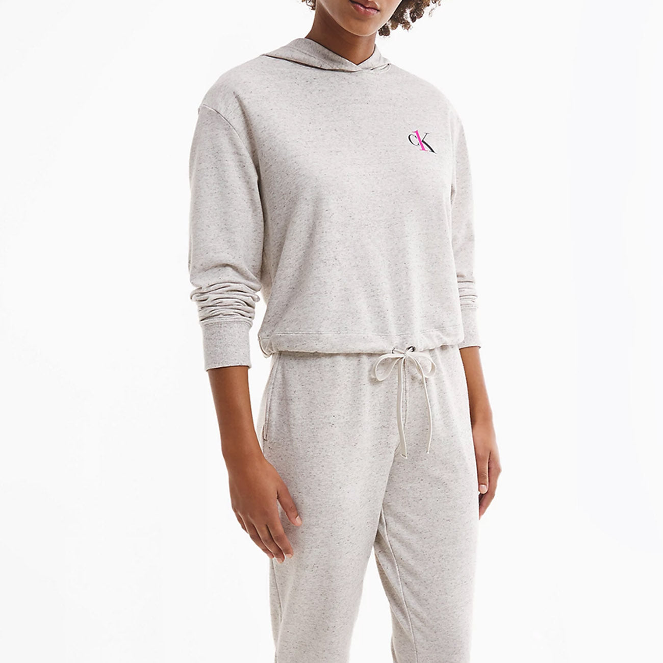 Calvin Klein L/S Lounge Hoodie Femme CK One Buff Heather