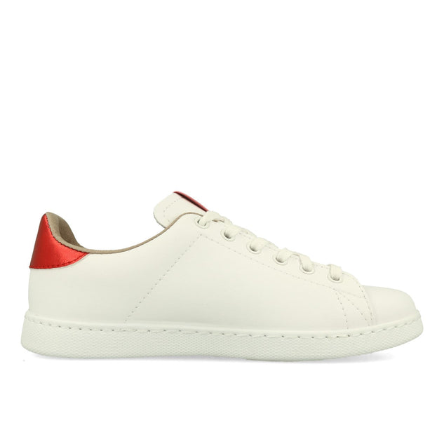 Victoria Tenis Piel Vegana Detalle Damen Sneaker Negro