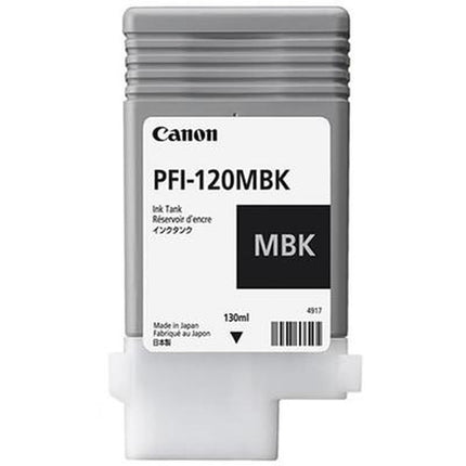 Original Tintenpatrone Canon PFI-120 MBK Schwarz Matte Hinterseite