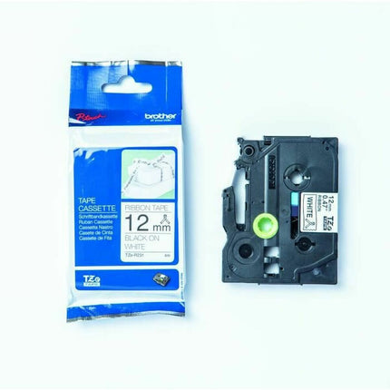 Ruban adhésif laminé pour l'identification des machines Brother TZE-R231 Noir Noir/Blanc