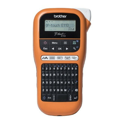 Étiqueteuse électrique portable Brother PTE110VP LCD Orange Noir/Orange