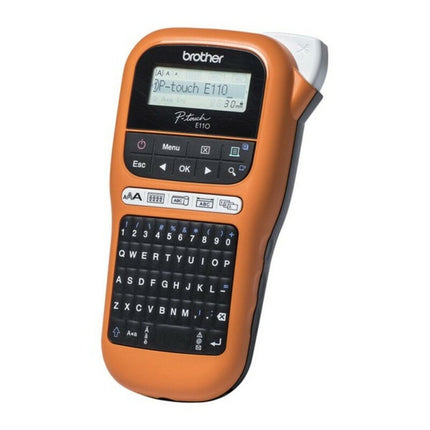 Étiqueteuse électrique portable Brother PTE110VP LCD Orange Noir/Orange