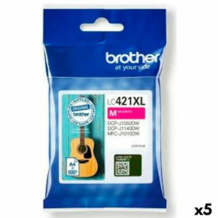 Cartouche d'encre originale Brother MFC-J1010DW / DCP-J1050DW Magenta (5 pièces)