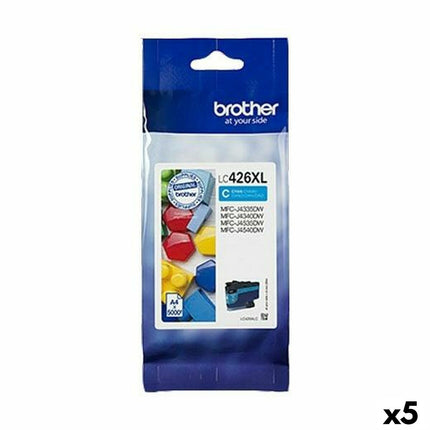 Cartouche d'encre originale Brother MFC-J4340DW J4540DWXL J4540DW Cyan (5 pièces)