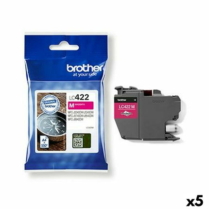 Cartouche d'encre originale Brother MFCJ5340DW, MFCJ5740DW, MFCJ6540DW, MFCJ6940DW Magenta (5 pièces)