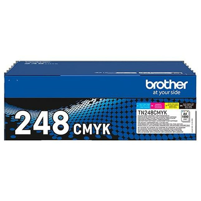 Toner Brother TN248 Jaune Bleu Noir Magenta (2 pièces)