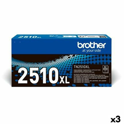 Toner Original Brother HLL2400DW HLL2445DW DCPL2620DW DCPL2627DWXL DCPL26 Noir (3 pièces)