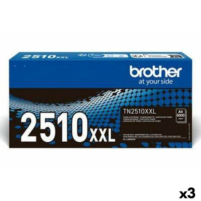Toner Brother TN2510XXL Noir (3 pièces)