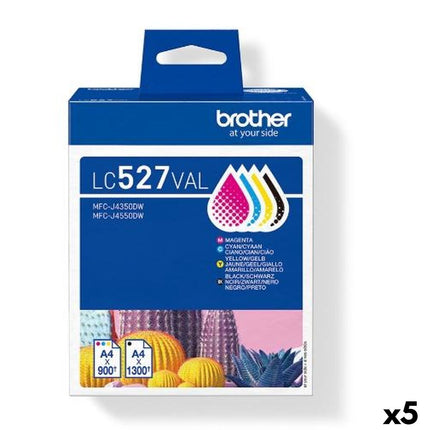 Cartouche d'encre originale Brother LC527VAL jaune, bleu, noir, magenta (5 pièces)