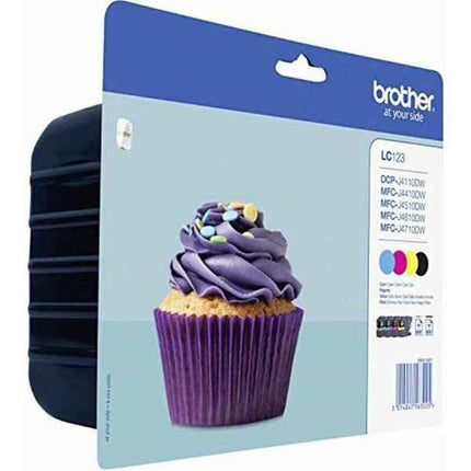 Cartouche d'encre originale Brother LC123VALBP Noir Couleur