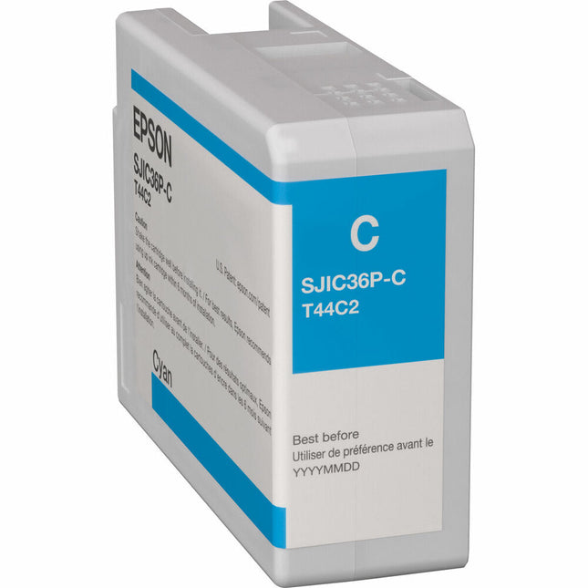 Cartouche d'encre d'origine Epson SJIC36P-C Turquoise