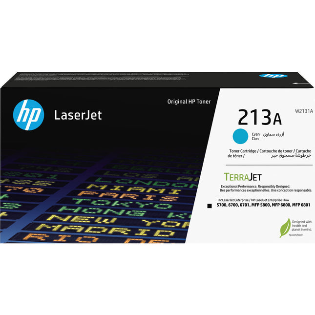 Cartouche d'encre originale HP W2131A Cyan