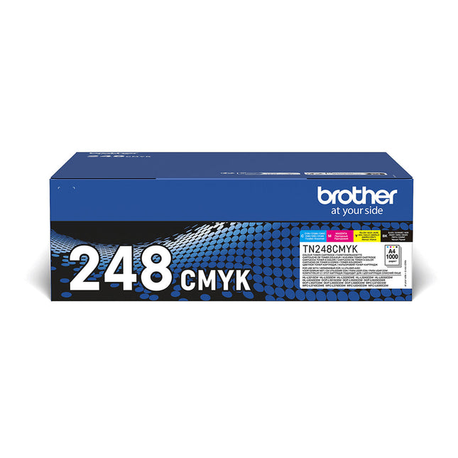 Toner Brother TN248VAL Jaune (4 pièces)