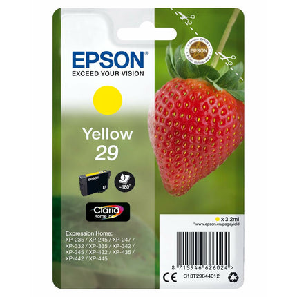 Cartouche d'encre originale Epson XP 235 332 335 432 435 Jaune (10 pièces)