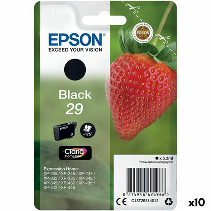 Cartouche d'encre originale Epson 29 XL noire (10 pièces)