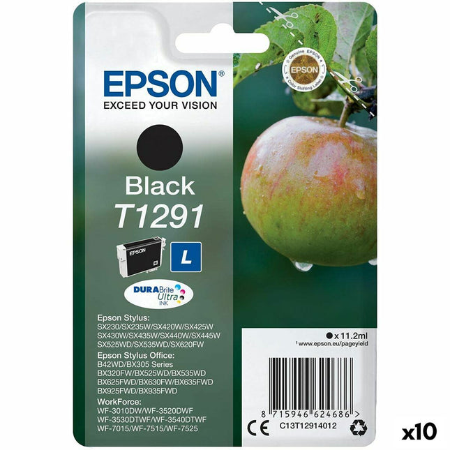 Cartouche d'encre d'origine Epson SX 235W/420W/425W/BX305F/320FW Noire (10 pièces)