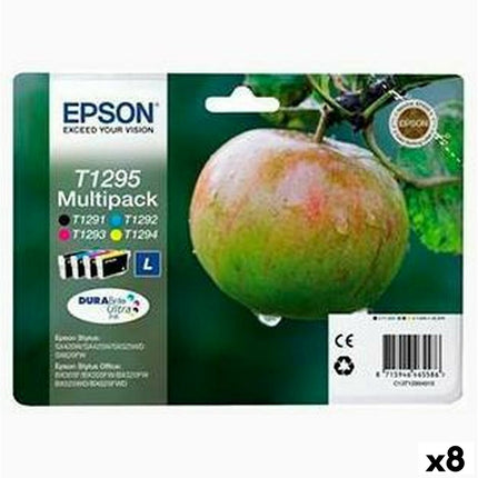Cartouche d'encre compatible Epson T12914011 + T12924011 + T12934011 + T12944011 Noir/Cyan/Magenta/Jaune (8 pièces)