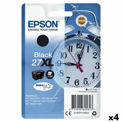 Cartouche d'encre originale Epson WF-3000 7000 - N°27XL Noir (4 pièces)