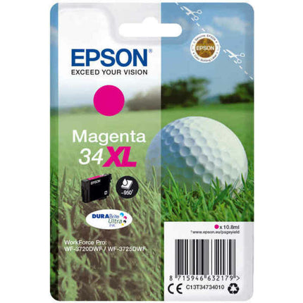 Cartouche d'encre d'origine Epson 34XL Magenta