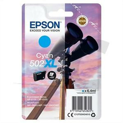 Cartouche d'encre originale Epson XP-5100 5105 WF2860DWF 2865DWF turquoise (10 pièces)