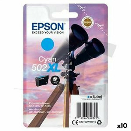 Cartouche d'encre originale Epson XP-5100 5105 WF2860DWF 2865DWF turquoise (10 pièces)