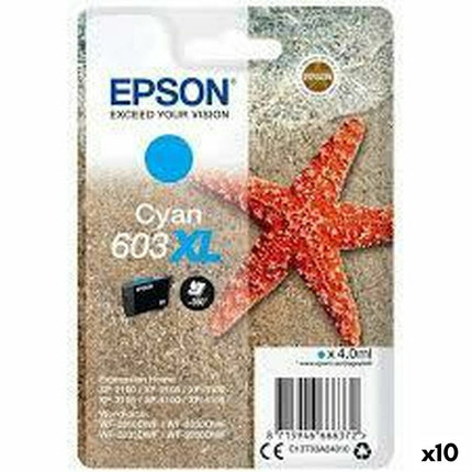 Cartouche d'encre originale Epson 603 XL Turquoise (10 pièces)