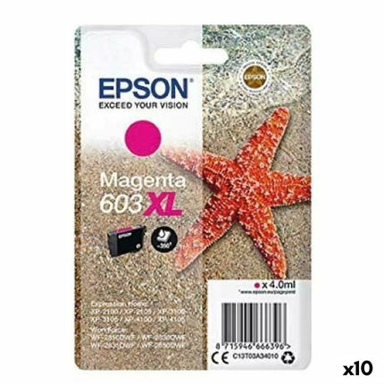 Cartouche d'encre originale Epson 603 XL Magenta (10 pièces)