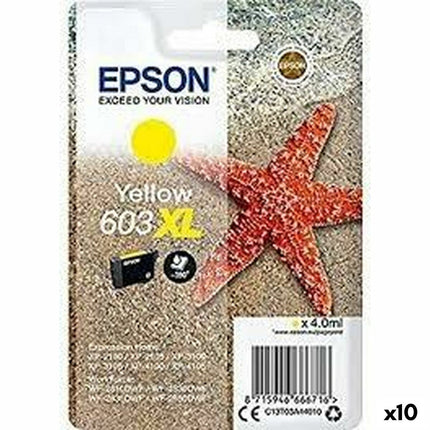 Cartouche d'encre originale Epson XP-2100 3100 4100 WF-2830DWF 2850DWF jaune (10 pièces)