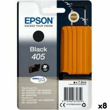 Cartouche d'encre d'origine Epson 405 Noir (8 pièces)
