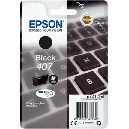 Cartouche d'encre originale Epson N° 407 Noir (5 pièces)