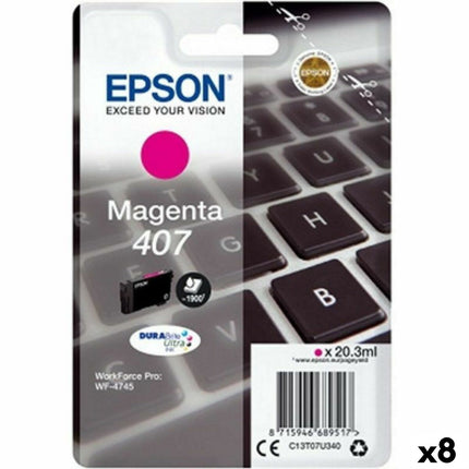Cartouche d'encre originale Epson WorkForce Pro 4745 Series Magenta (8 pièces)