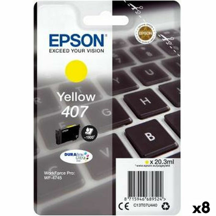 Cartouche d'encre d'origine Epson WorkForce Pro 4745 Series Jaune (8 pièces)
